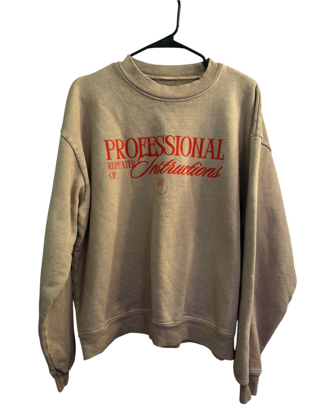 KenzKustomz Tan/Light Brown Crewneck Teacher Crewneck NWT